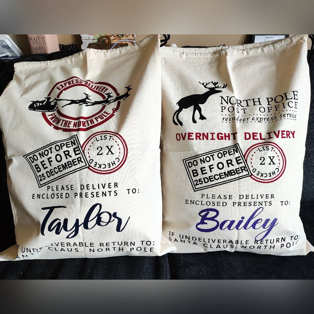 Personalized Santa Sacks